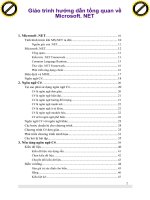 Giáo trình hướng dẫn tổng quan về Microsoft. NET phần 1 pdf