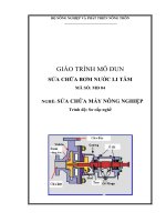 Giáo trình modun sửa chữa bơm nước li tâm trình độ sơ cấp