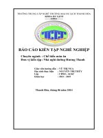 2 NGHIỆP vụ bếp NHÀ NGHỈ DƯỠNG HƯƠNG THANH