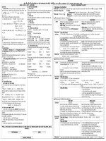 bảng tổng hợp kiến thức hóa học thpt luyện ôn thi