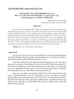 Báo cáo nghiên cứu khoa học đề tài 