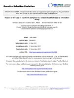 Báo cáo sinh học: 