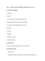 Bài 33: AXIT SUNFURIC. MUỐI SUNFAT(tiếp theo) docx