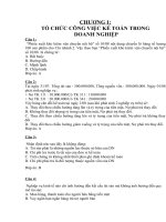 TRẮC NGHIỆM KẾ TOÁN TÀI CHINH DOANH NGHIỆP docx