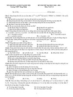 ĐỀ THI THỬ ĐẠI HỌC 2010 – 2011 Môn: VẬT LÝ pdf