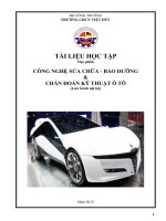 Tài liệu chi tiết bảo dưỡng sửa chữa ô tô