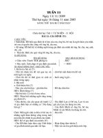 giáo án tuần 11 lớp 1