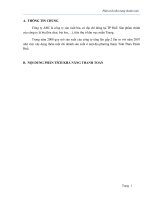 phân tích khả năng thanh toán công ty bia huế