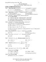 ÔN TẬP HỌC KÌ I Môn: TOÁN pps