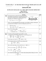 KỲ THI CHỌN ĐỘI TUYỂN DỰ THI HSG QUỐC GIA LỚP 12 Năm học 2010 - 2011 pps