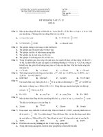 ĐỀ THI MÔN VAT LÝ 12 (ĐỀ 2) doc