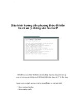 Giáo trình hướng dẫn phương thức để kiểm tra và xử lý những vấn đề của IP phần 1 pptx