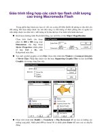 Giáo trình tổng hợp các cách tạo flash chất lượng cao trong Macromedia Flash phần 1 pptx