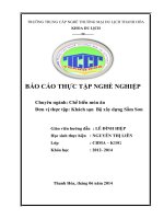 1 NGHIỆP vụ bếp KHÁCH sạn MINH vân