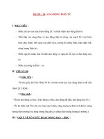 Vật lý 12 Phân ban: BÀI 29  30 : DAO ĐỘNG ĐIỆN TỪ pdf