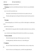 TIẾT 20:ÔN TẬP CHƯƠNG III docx