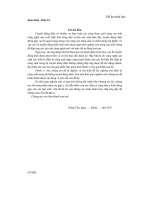 Bản thuyết minh các phiếu thí nghiệm về động cơ một chiều