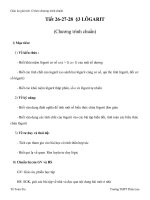 Giáo án giải tích 12 theo chương trình chuẩn §3 LÔGARIT potx