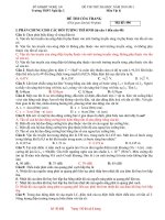 ĐỀ THI THỬ ĐẠI HỌC NĂM 2010-2011 Môn Vật lý - Mã đề: 496 pptx