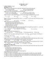 ĐỀ THI THỬ SỐ2 MÔN VẬT LÝ docx