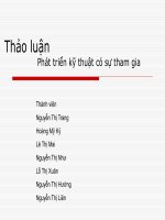 phát triển kỹ thuật có sự tham gia potx