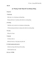 Tiết 29 §2 Phương Trình Tham Số Của Đường Thẳng ppt