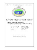 3 NGHIỆP vụ bếp KHÁCH sạn hải ĐĂNG