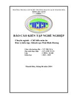 2 NGHIỆP vụ bếp KHÁCH sạn THÁI BÌNH DƯƠNG