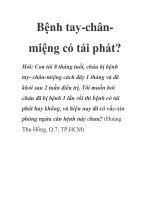 Bệnh tay-chânmiệng có tái phát? pdf