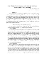 MỘT số BIỆN PHÁP NÂNG CAO HIỆU QUẢ VIỆC học NGHE TIẾNG ANH để LUYỆN THI TOEIC