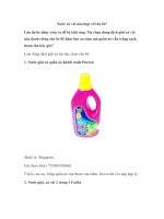 Nước xả vải nào hợp với da bé? pot