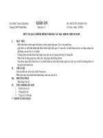 GIÁO ÁN Sinh học 12 QUÁ TRÌNH HÌNH THÀNH CÁC ĐẶC ĐIỂM THÍCH NGHI potx