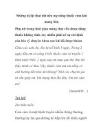 Những dị tật thai nhi nếu mẹ uống thuốc cúm doc