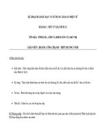 TIẾT 27 GIẢI TÍCH 12 TÊN BÀI : TÍNH LỒI , LÕM VÀ ĐIỂM UỐN CỦA ĐỒ THỊ potx