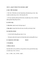 Tiết 30 §. Bài 17: PHẢN ỨNG OXI HOÁ -KHỬ docx