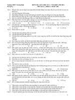 KIỂM TRA GIỮA HỌC KỲ 2 - NĂM HỌC 2010-2011 Môn Vật Lý pot