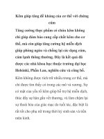 Kẽm giúp tăng đề kháng của cơ thể với chứng cúm potx