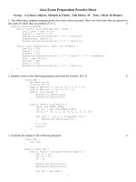 Java exam preparation practice test   1