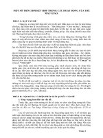 Sáng kiến kinh nghiệm một số trò chơi kết hợp trong hoạt động của trẻ