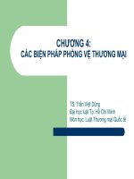 Chương 4: Các biện pháp phòng vệ thương mại