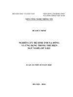 Nghiên cứu hệ sinh ánh xạ đóng và ứng dụng trong thể hiện ngữ nghĩa dữ liệu