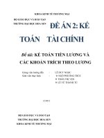 Kế toán tiền lương và các khoản trích theo lương công ty TNHH thiết bị phụ tùng ánh sáng