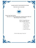 Bài dịch Nghệ Thuật Lãnh Đạo NHÀ QUẢN LÝ TRỞ THÀNH NHÀ LÃNH ĐẠO NHƯ THẾ NÀO