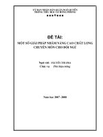SKKN  một số giải pháp nhằm nâng cao chất lượng chuyên môn cho đội ngũ giáo viên tiểu học