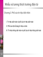 Nhiễu và tương thích trường điện từ  chuong 2   Phổ của tín hiệu biến thiên