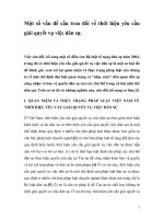 một số vấn đề cần trao đổi về thời hiệu yêu cầu giải quyết vụ việc dân sự