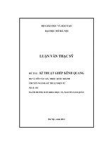 luận văn thạc sĩ kỹ thuật ghép kênh quang pptx