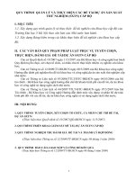 QUY TRÌNH QUẢN LÝ VÀ THỰC HIỆN CÁC ĐỀ TÀI DỰ ÁN SẢN XUẤT THỬ NGHIỆM (SXTN) CẤP BỘ