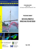 những vấn đề mới trong tinh toán thiết kế cầu - ­ báo cáo hội thảo khoa học việt-đức 2006