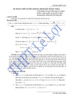 phương pháp tiếp tuyến giải bất đẳng thức